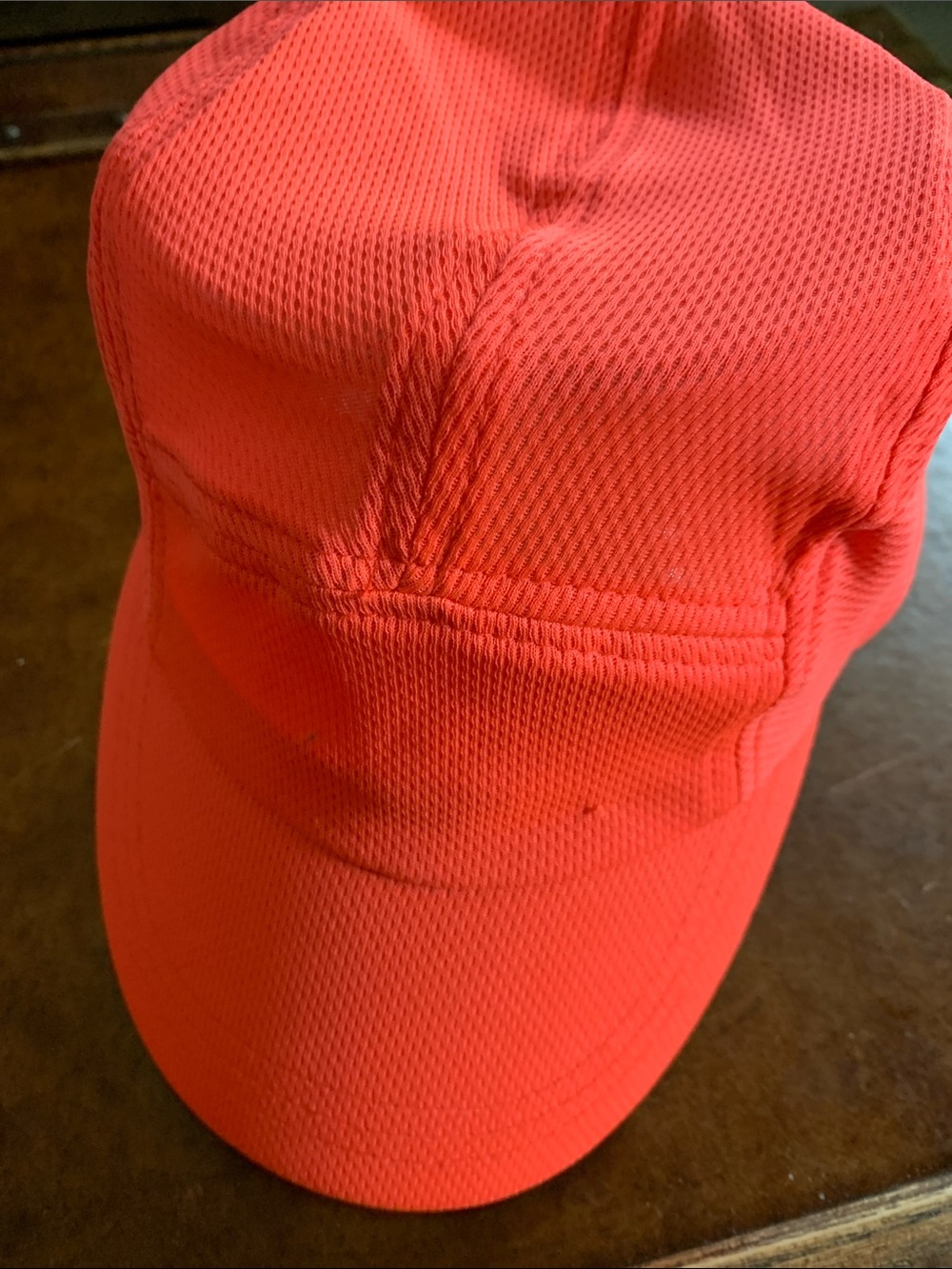 Headsweats Neon Coral Mesh Running Cap - Bright Coral